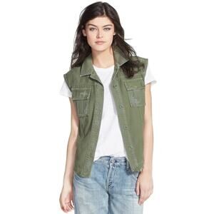 Citizens of Humanity Size XS "Scout" Military Style Distressed Vest-USA